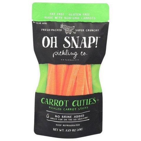 Carrot Cuties Pickled Carrot Sticks 2.25 Oz (Case Of 12) by OhSnap!