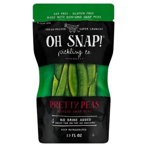 Pretty Peas Pickled Snap Peas 1.5 Oz (Case Of 12) by OhSnap!