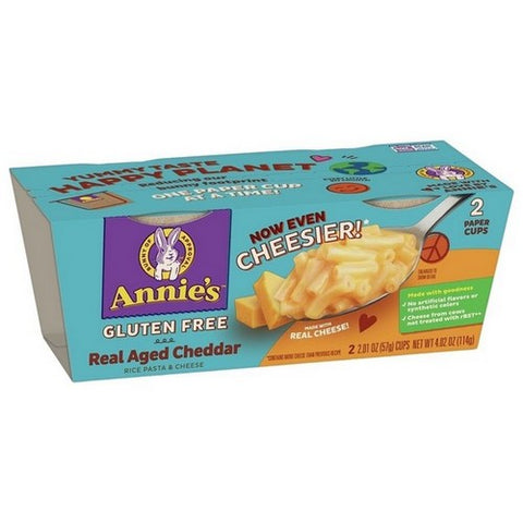 Single Serve Gluten Free Real Aged Cheddar Macaroni And Cheese 4.02 Oz (Case Of 6) by Annie's Homegrown