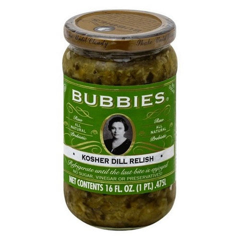 Bubbies, Kosher Dill Relish, 16 Oz (Case Of 6)