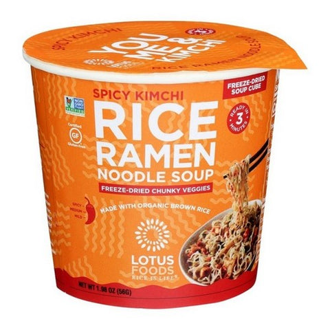 Rice Ramen Noodle Soup Spicy Kimchi 1.98 Oz (Case Of 6) by Lotus Foods