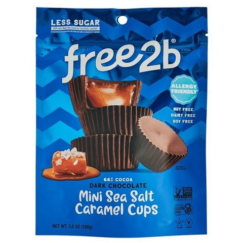 Dark Chocolate Sea Salt Caramel 3.5 Oz (Case Of 6) by Free2B