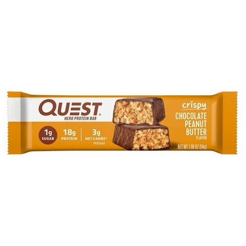 Hero Protein Bar Crispy Chocolate Peanut Butter 1.9 Oz X 4 Count (Case Of 6) by Quest Nutrition