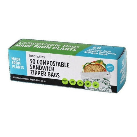 Sandwich Bag Compostable 50 Count (Case of 6) by Lunchskins