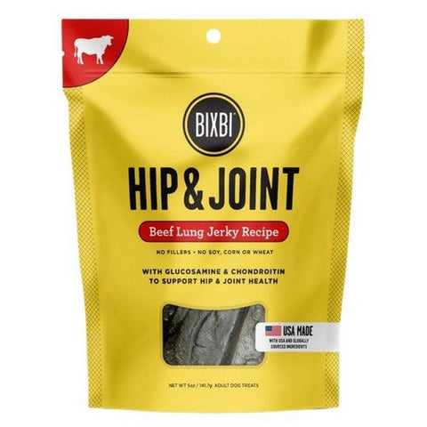 Hip And Joint Beef Jerky Dog Treats 5 Oz (Case Of 6) by Bixbi