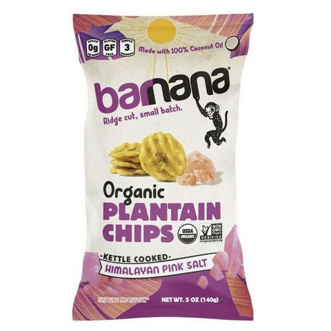 Organic Plantain Chips Himalayan Pink Salt 2 Oz (Case Of 6) by Barnana