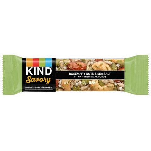 Savory Nut Bar Rosemary Nuts And Sea Salt 1.4 Oz X 6 Count (Case Of 6) by Kind
