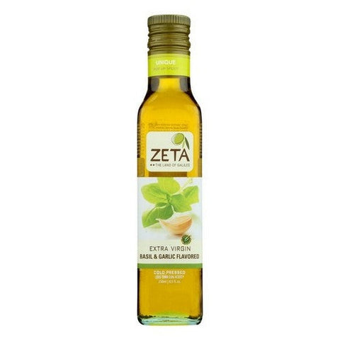 Basil Garlic Extra Virgin Oil 250 Ml (Case Of 6) by Zeta