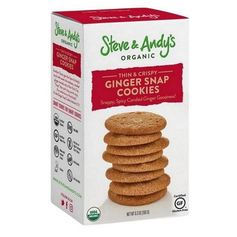 Organic Gingerbread Cookies 6.3 Oz (Case Of 6) by Steve And Andy's