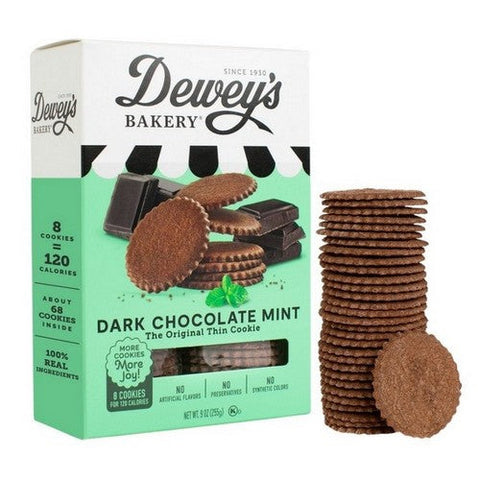 Chocolate Mint Cookie Thins 9 Oz (Case Of 6) by Deweys