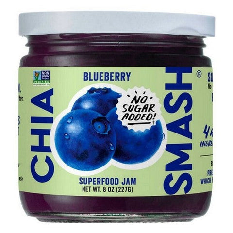 Oswald Chia Smash Blueberry Jar 8 Oz (Case Of 6) by Chia Smash