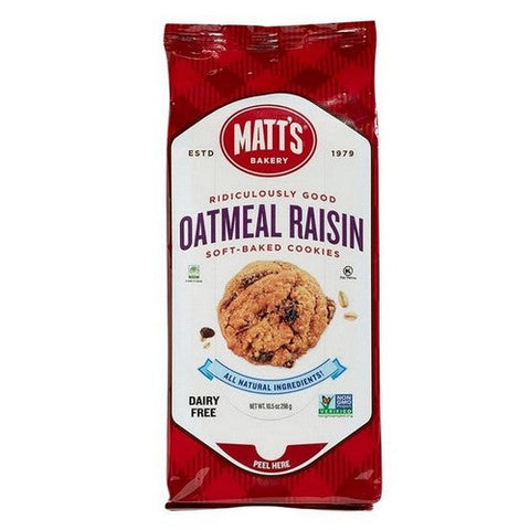 Soft Cookies Oatmeal Raisin 10.5 Oz (Case Of 6) by Matts