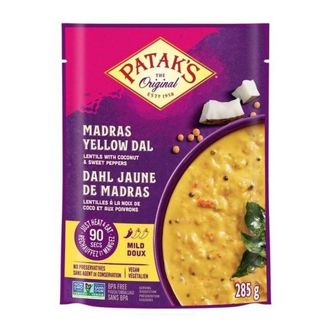 Lentils Madras Yellow Dal 10.05 Oz (Case Of 6) by Patak