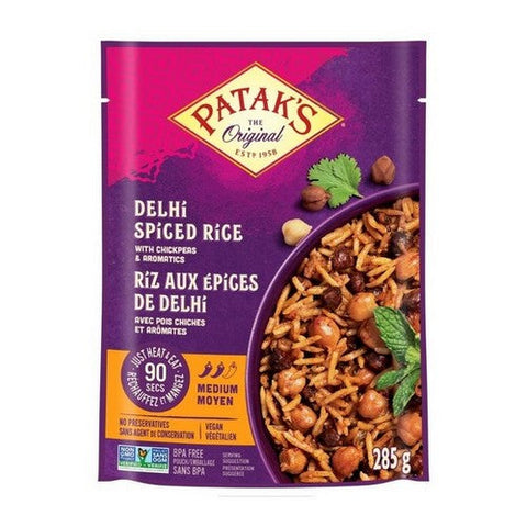 Rice Delhi Spiced Chickpeas 10.05 Oz (Case Of 6) by Patak