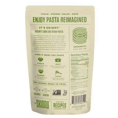 Konjac Pasta Spaghetti Shape 9.52 Oz (Case Of 6) by It's Skinny Pasta
