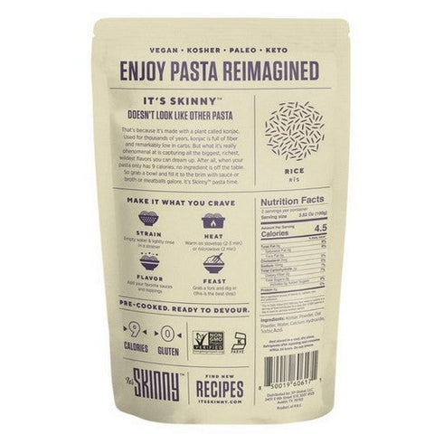 Konjac Rice Shape 9.52 Oz (Case Of 6) by It's Skinny Pasta