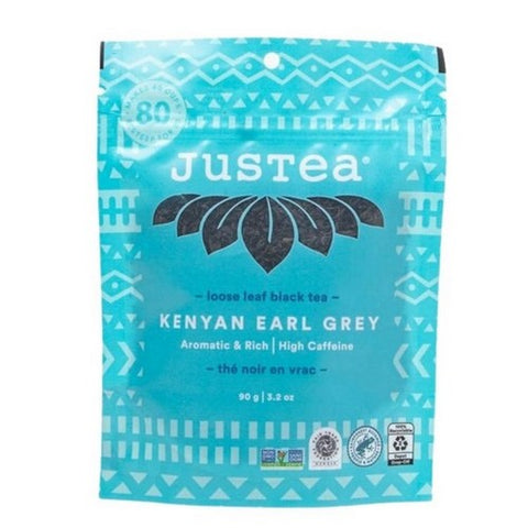 JusTea, Kenyan Earl Grey Black Tea, 90 Grams X 6