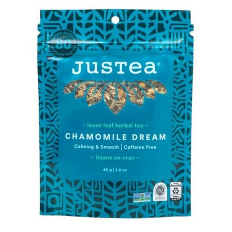 JusTea, Chamomile Dream Herbal Tea Loose Leaf, 45 Grams X 6