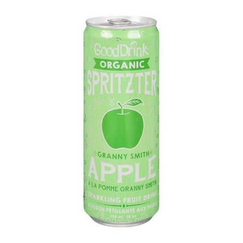Gooddrink, Organic Granny Smith Apple Spritzer, 355 Ml (Case Of 12)