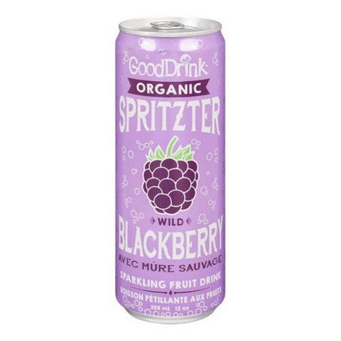 Gooddrink, Organic Wild Blackberry Spritzter, 355 Ml (Case Of 12)