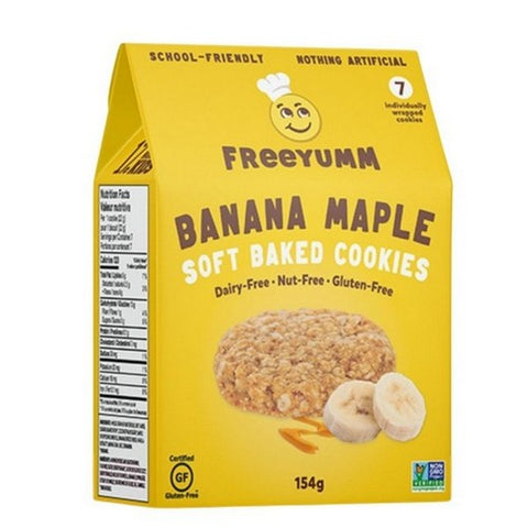 Freeyumm, Banana Maple Soft Baked Cookies, 154 Grams (Case Of 6)