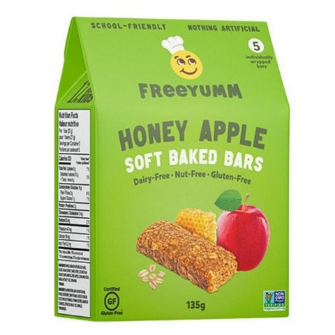Freeyumm, Soft Baked Bars Honey Apple, 135 Grams (Case Of 6)