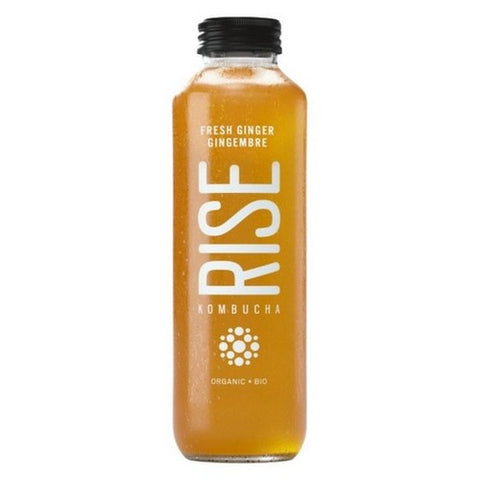 Rise, Organic Fresh Ginger Kombucha, 414 Ml (Case Of 12)