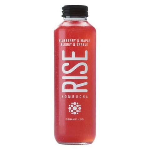 Rise, Organic Blueberry And Maple Kombucha, 414 Ml (Case Of 12)
