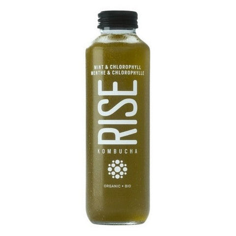 Rise, Organic Mint And Chlorophyll Kombucha, 414 Ml (Case Of 12)