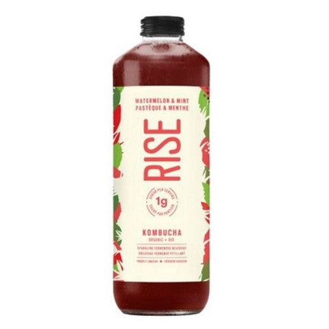 Rise, Organic Watermelon And Mint Kombucha, 1 Liter (Case Of 6)