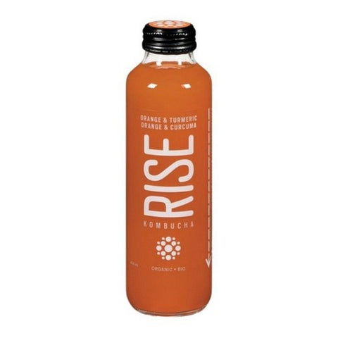 Rise, Organic Orange And Turmeric Kombucha, 414 Ml (Case Of 12)