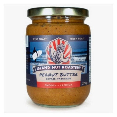 Island Nut Roastery, Smooth Peanut Butter, 375 Grams (Case Of 12)
