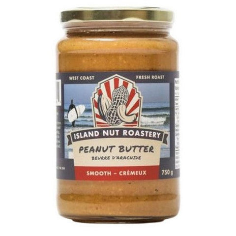 Island Nut Roastery, Smooth Peanut Butter, 750 Grams (Case Of 12)