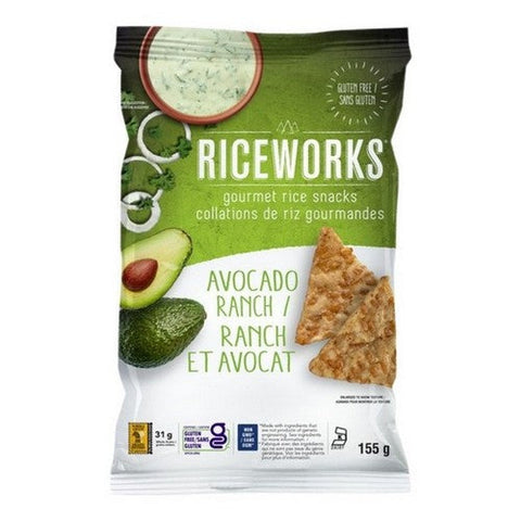 Riceworks, Avocado Ranch Rice Snacks, 155 Grams (Case Of 12)