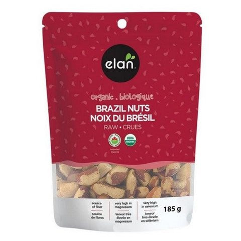 Elan, Organic Raw Brazil Nuts, 185 Grams (Case Of 8)