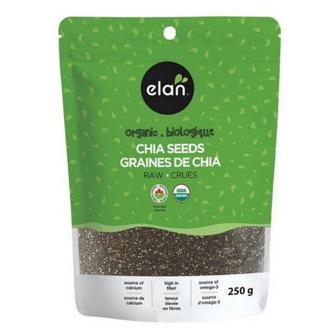 Elan, Organic Chia Seeds, 250 Grams (Case Of 8)