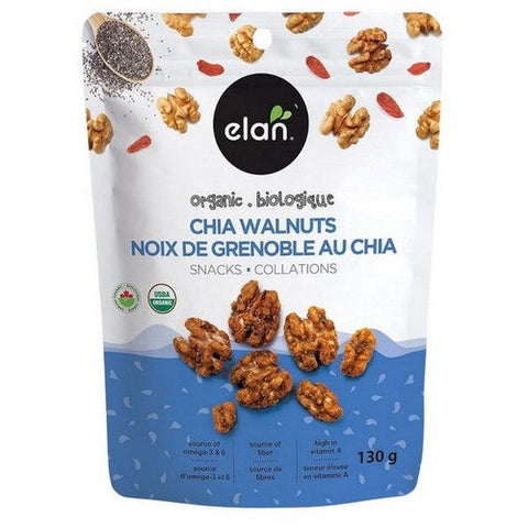 Elan, Organic Chia Walnuts, 130 Grams (Case Of 8)
