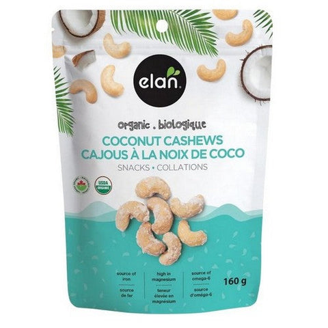 Elan, Organic Coconut Cashews, 160 Grams (Case Of 8)