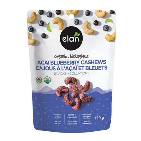 Elan, Organic Acai Blueberry Cashews, 150 Grams (Case Of 8)
