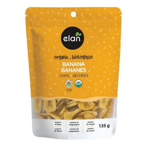 Elan, Organic Banana Chips, 135 Grams (Case Of 8)