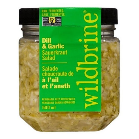 Wildbrine, Organic Dill And Garlic Sauerkraut, 500 Ml (Case Of 6)