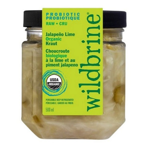 Wildbrine, Jalapeno Lime Organic Sauerkraut, 500 MI (Case Of 6)