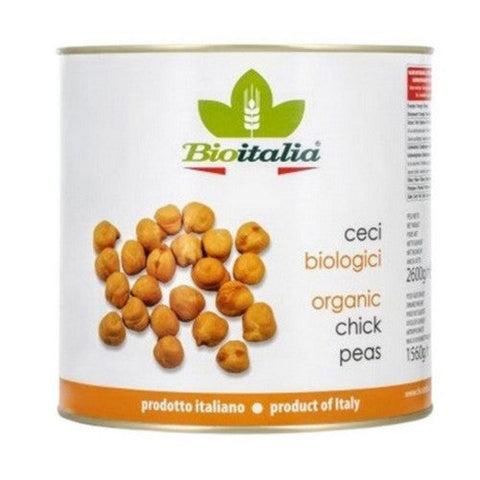 Bioitalia, Organic Chick Peas, 2.55 Kg (Case Of 6)
