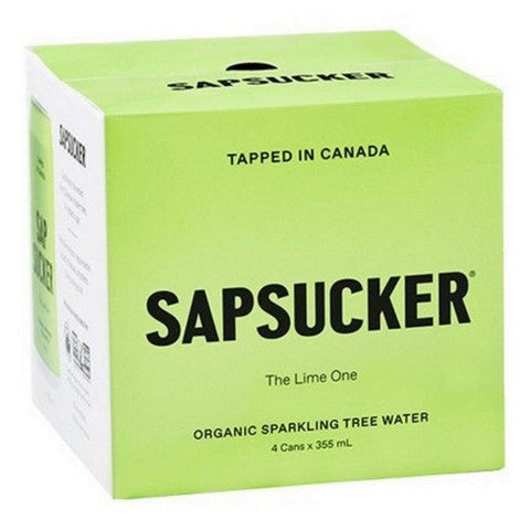 Sapsucker, Original Organic Sparkling Water, 355 MI X 4 Count (Case Of 6)