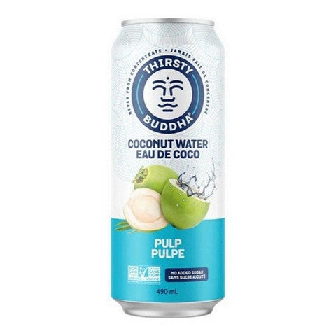 Thirsty Buddha, All Natural Coconut Water With Pulp, 490 MI (Case Of 12)