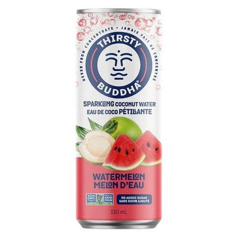 Thirsty Buddha, Sparkling Coconut Water with Watermelon, 330 MI (Case Of 12)