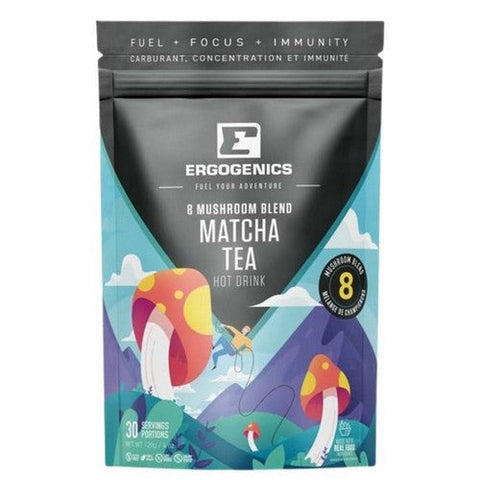 Ergogenics Nutrition, 8 Mushroom Blend Matcha Tea, 120 Grams