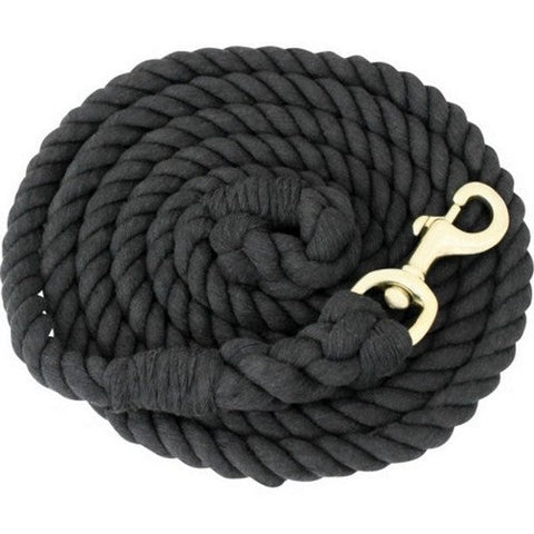 Partrade, Cotton Horse Lead, 3/4 IN X 10 Feet,Black
