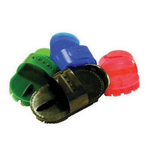 Partrade, Plastic Curry Comb W/Strap, 7 Inches, Black