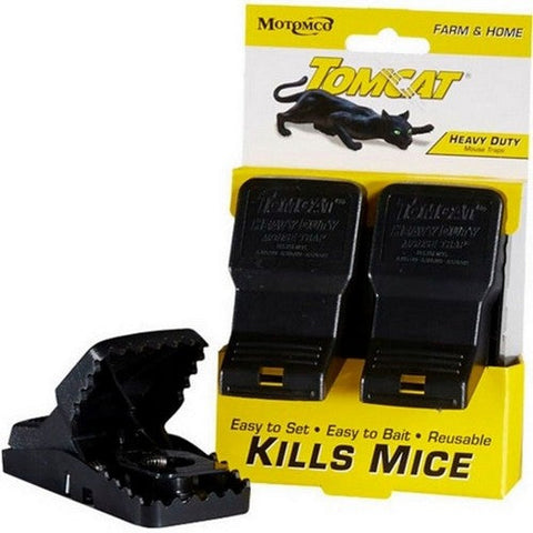 Tomcat, Tomcat Heavy Duty Mouse Traps, 2 Pack,Black